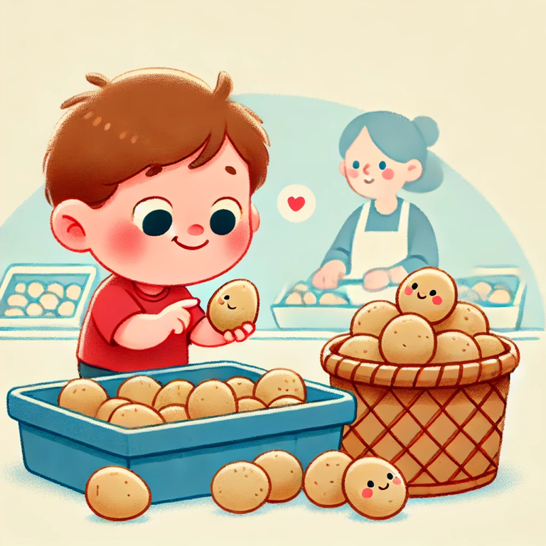 我喜欢土豆。
