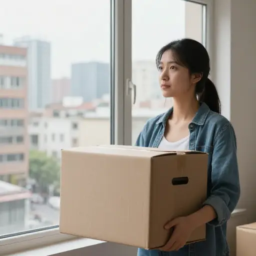 离婚后，她搬到了一座新城市，重整生活，寻找新的开始。