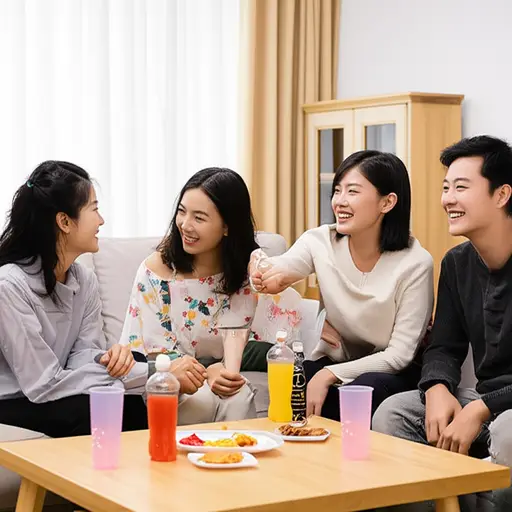 我们经常在家里招待朋友。