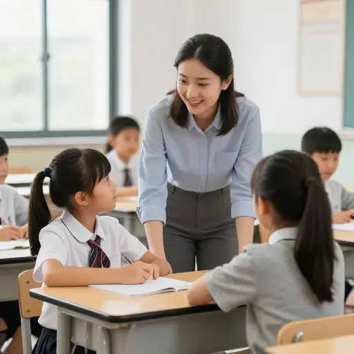 我们的老师亲切又友好。