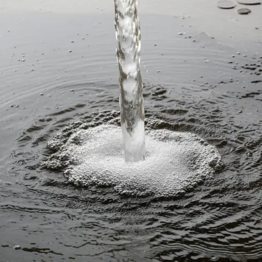 水从破裂的管道里不断漏出来。