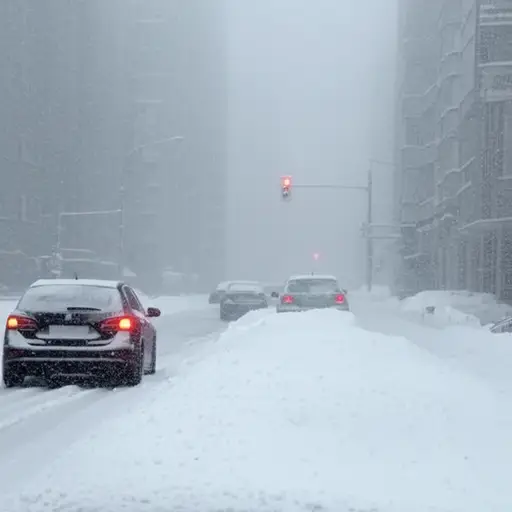 这次暴风雪给城市的交通系统带来了很大麻烦。