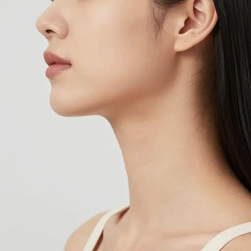 她有这么漂亮的小脖子。