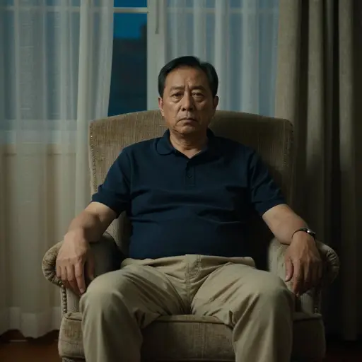 听到这个令人崩溃的消息后，他在椅子上呆坐了好几个小时。