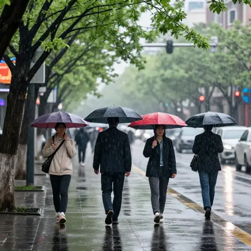 四月经常下雨。