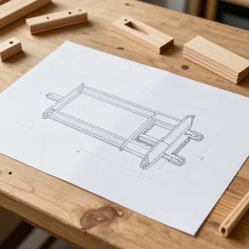 这个木制玩具的图纸很容易遵循。