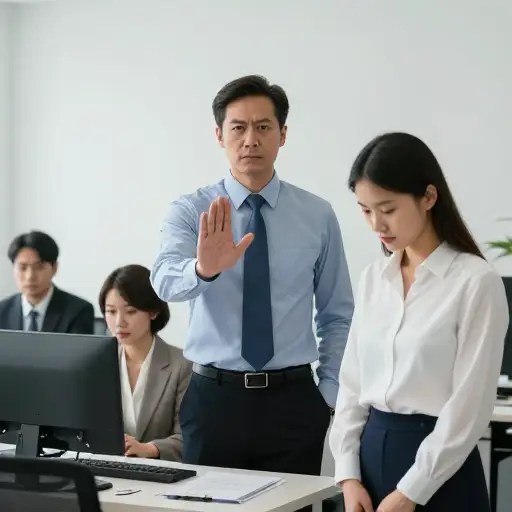 主管决定停那个女孩的职，因为她一直很无礼。
