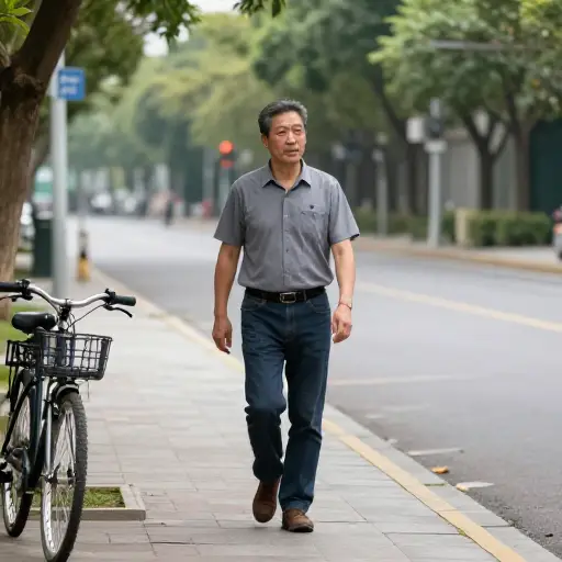 他没有自行车。