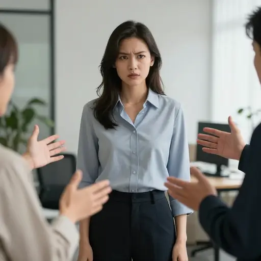 克服她的固执是解决这场冲突的关键。