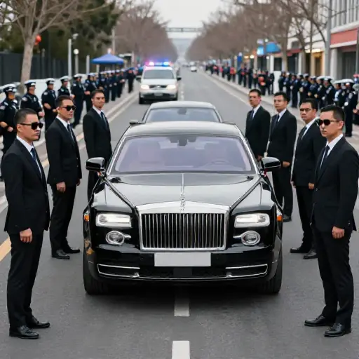 总统车辆周围的安全措施已经加强。