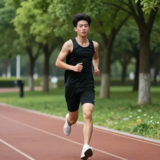 我并不特别喜欢跑步，但为了保持健康，我还是咬牙坚持。