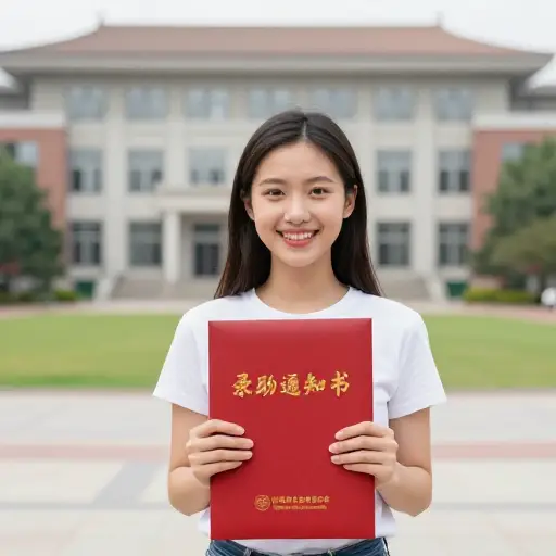 如果她被梦想的大学录取，她会欣喜若狂。