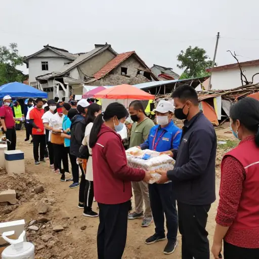 政府确保食品援助向受灾地区的公平分配。
