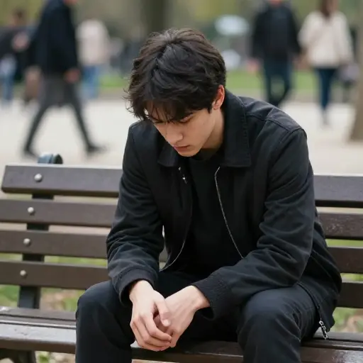 他是一个敏感的人，经常对自己没有信心。