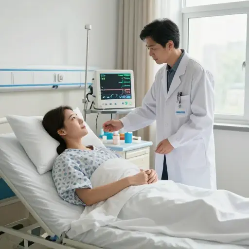 医生在她从感染中恢复期间，对任何潜在的并发症都保持警惕。