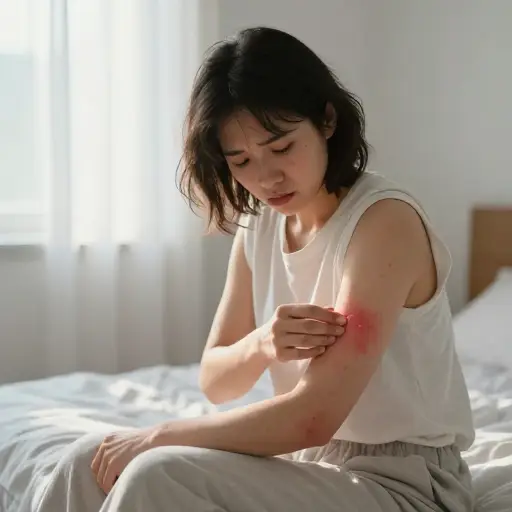 醒来时发现皮疹可能令人担忧。