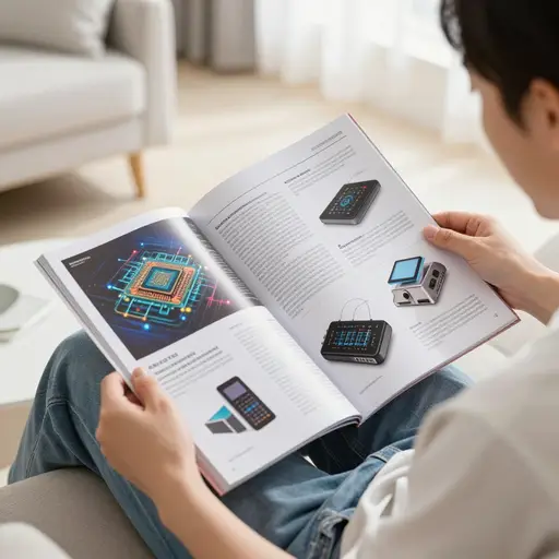 他订阅了科技杂志以跟上行业的最新趋势。