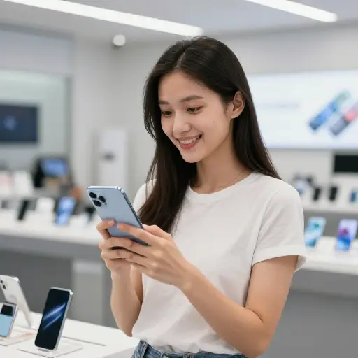 她买了一部性价比高的智能手机。