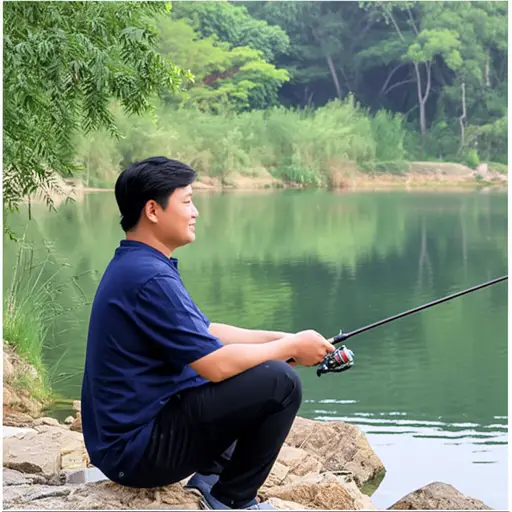 钓鱼很有趣。