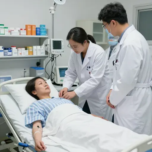 他们正在对新药进行临床试验。