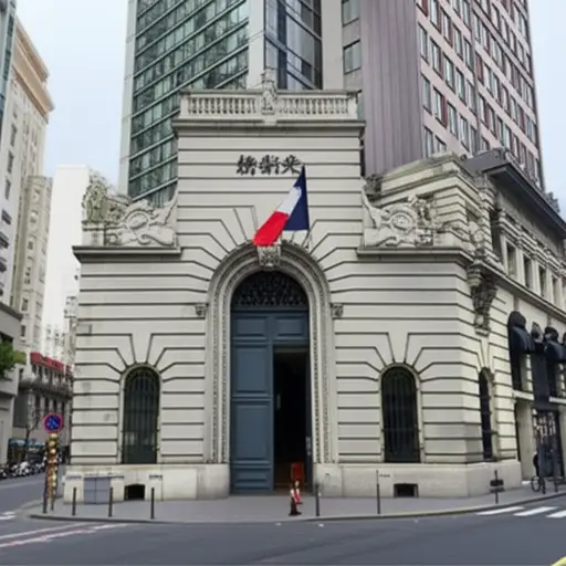 法国大使馆位于市中心的一座历史建筑里。