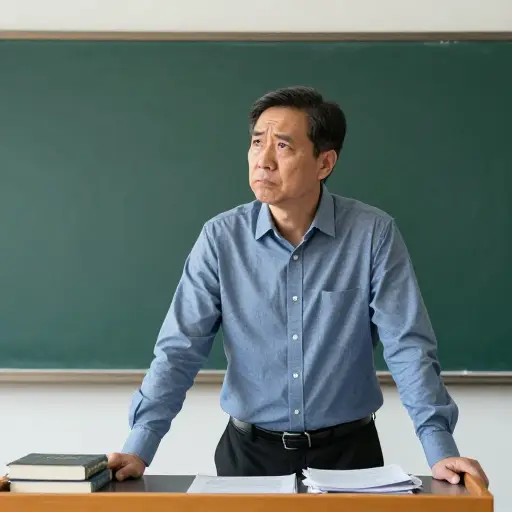 教授停顿了一下，脸上露出若有所思的遥远表情，思考着那个复杂的问题。