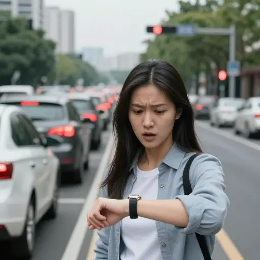 她没有编造那个借口；她确实被耽搁了。