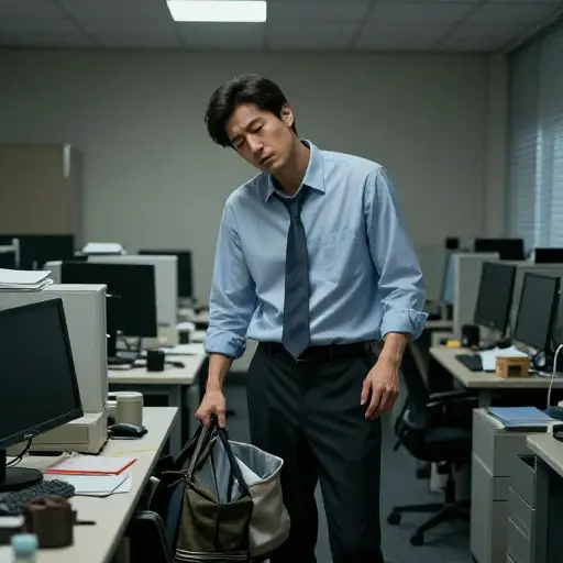 他决定辞职。我不怪他——工作条件太差了。