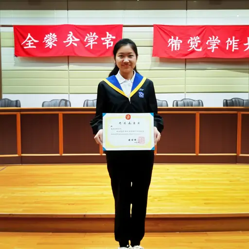 这位学生是奖学金的获得者。
