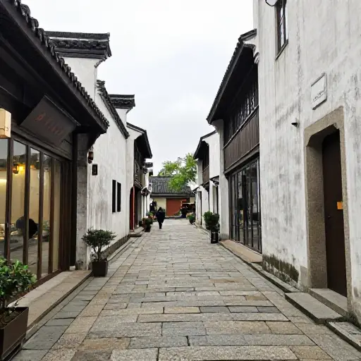 这片历史街区经过精心规划的重建，成功地融合了现代便利设施与传统魅力。