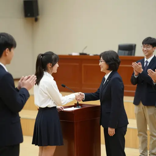 杰西卡被选入国家辩论队。