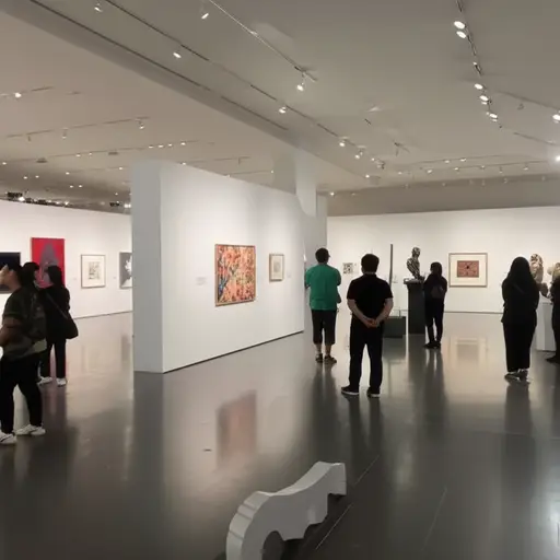 这次展览的重点是现代艺术。