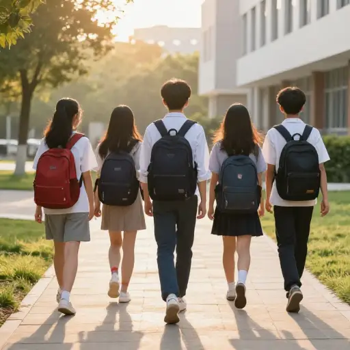 我们的大多数学生步行上学。