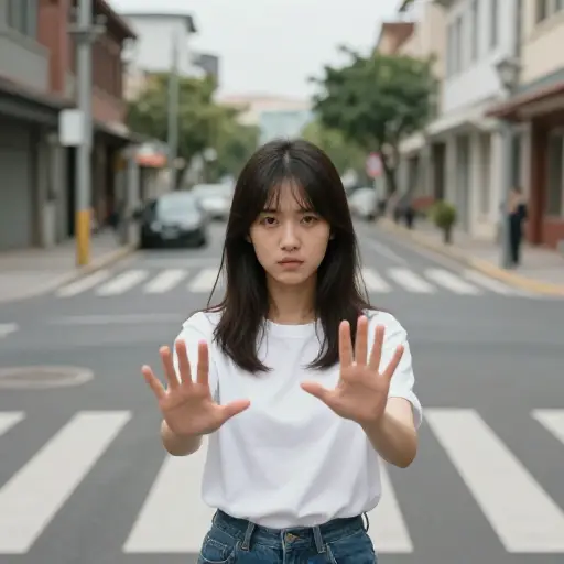 她努力割舍对过去的依恋，因为她知道这正阻碍着她前进。