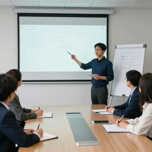 会议前让我们再排练一遍演示文稿。