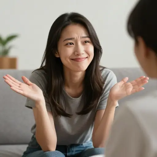 她说“真是个好主意”时，讽刺的语气很明显。