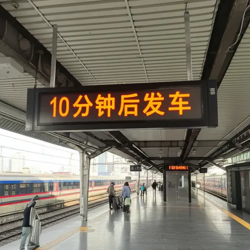 下一班火车十分钟后出发。