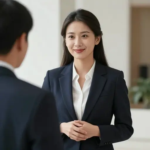 她问了一些得体的问题。
