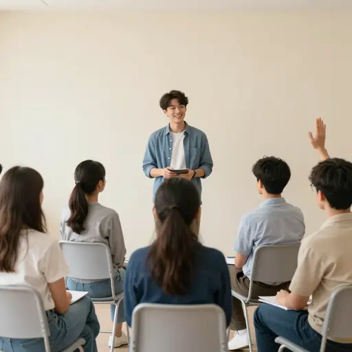教授采用互动式教学方法来鼓励学生之间的讨论。