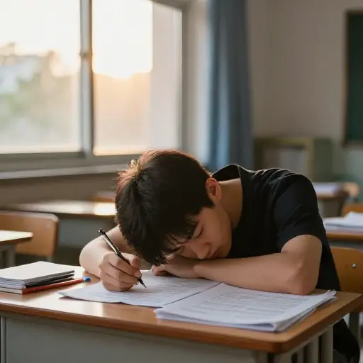 当这些考试结束时，那将是一种解脱。