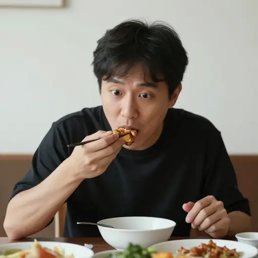 吃东西时，请彻底咀嚼。