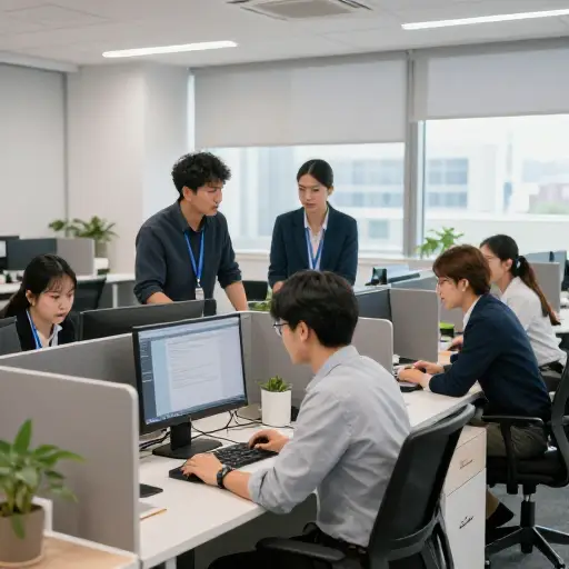 这主要是由于我们部门最近招聘了办公室人员。