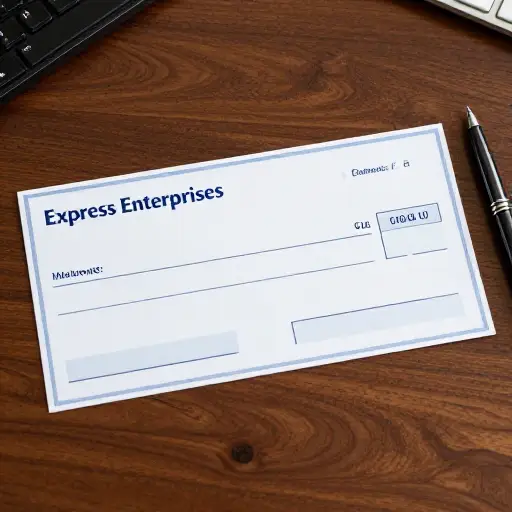 支票应开具给'Express Enterprises'支付。