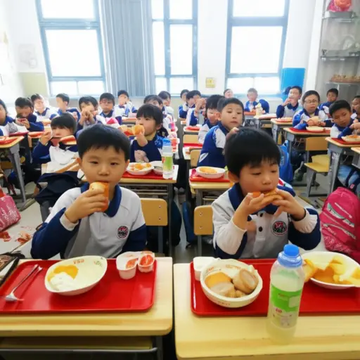 每个小学生都应该吃健康的早餐。