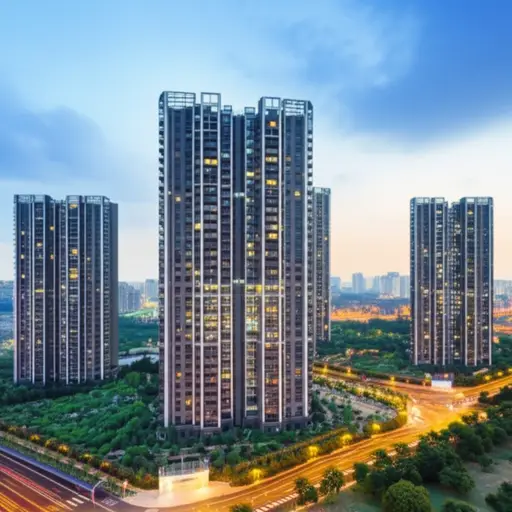 我住在城市的西边。