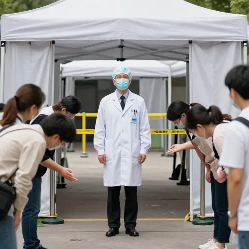 这位医生因拒绝离开疫区而被人们视为殉道者。