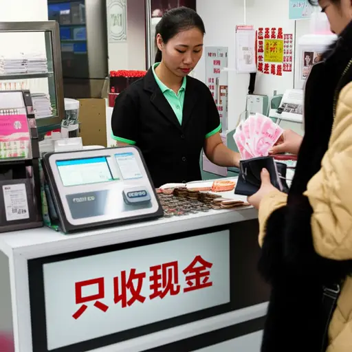 这家商店只收现金。