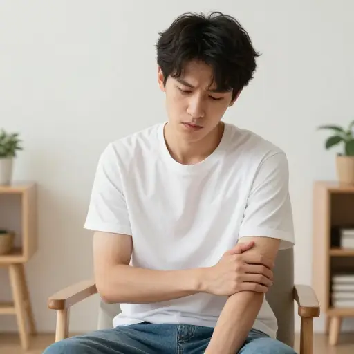 我胳膊有点疼——除此之外我一切都好。
