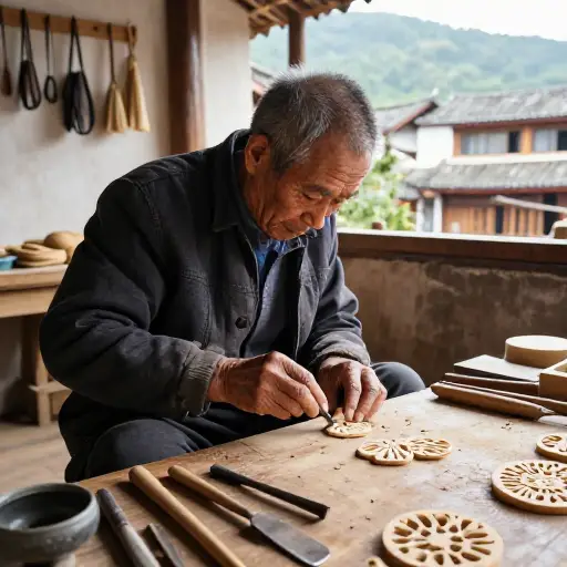 这些传统工艺是我们这个地区独有的。