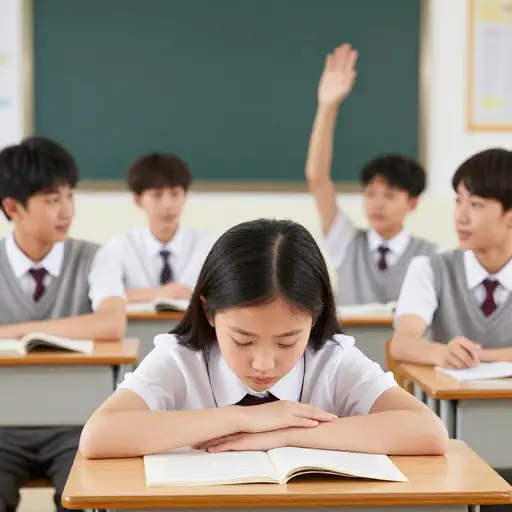 年轻女孩常常觉得比同班男孩差。